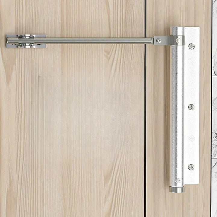 Automatic door closer mounted on door