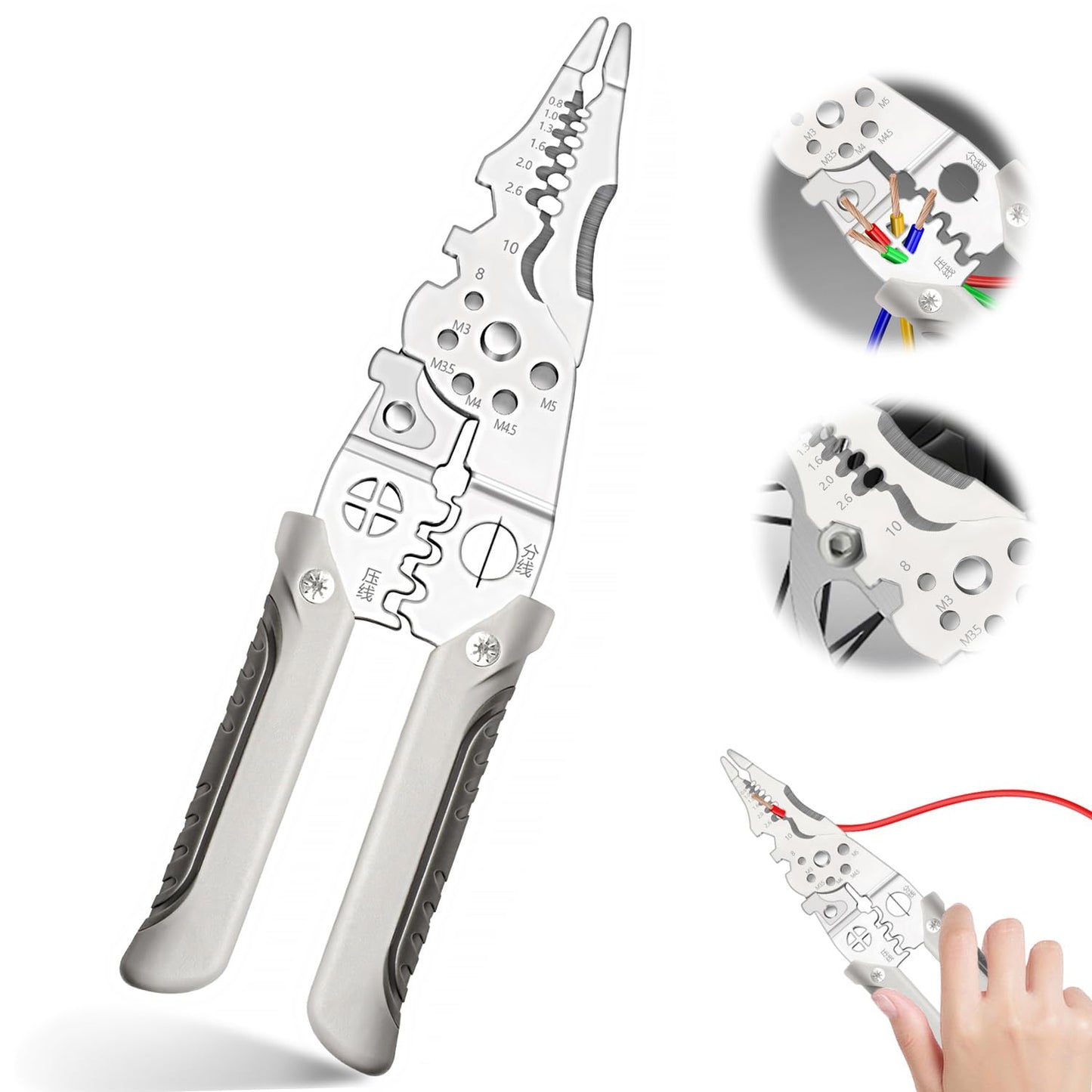 Wire stripper pliers product view