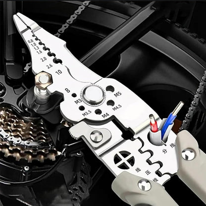 Wire stripper pliers stripping slots