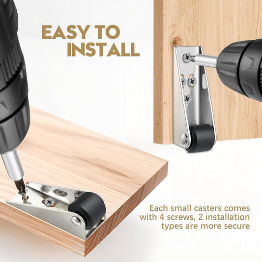 Heavy Duty Rigid Caster Wheels set of 4