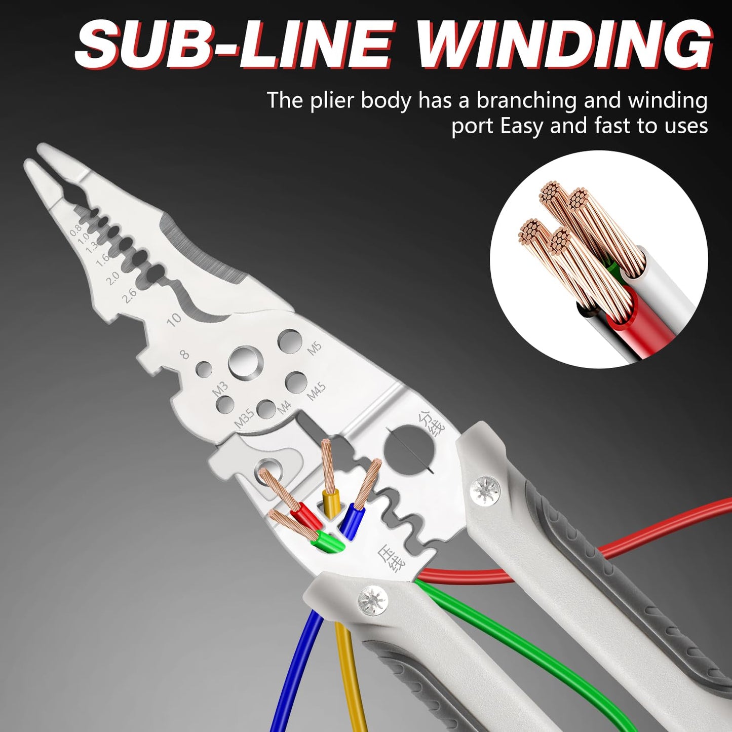 Wire stripper pliers product view