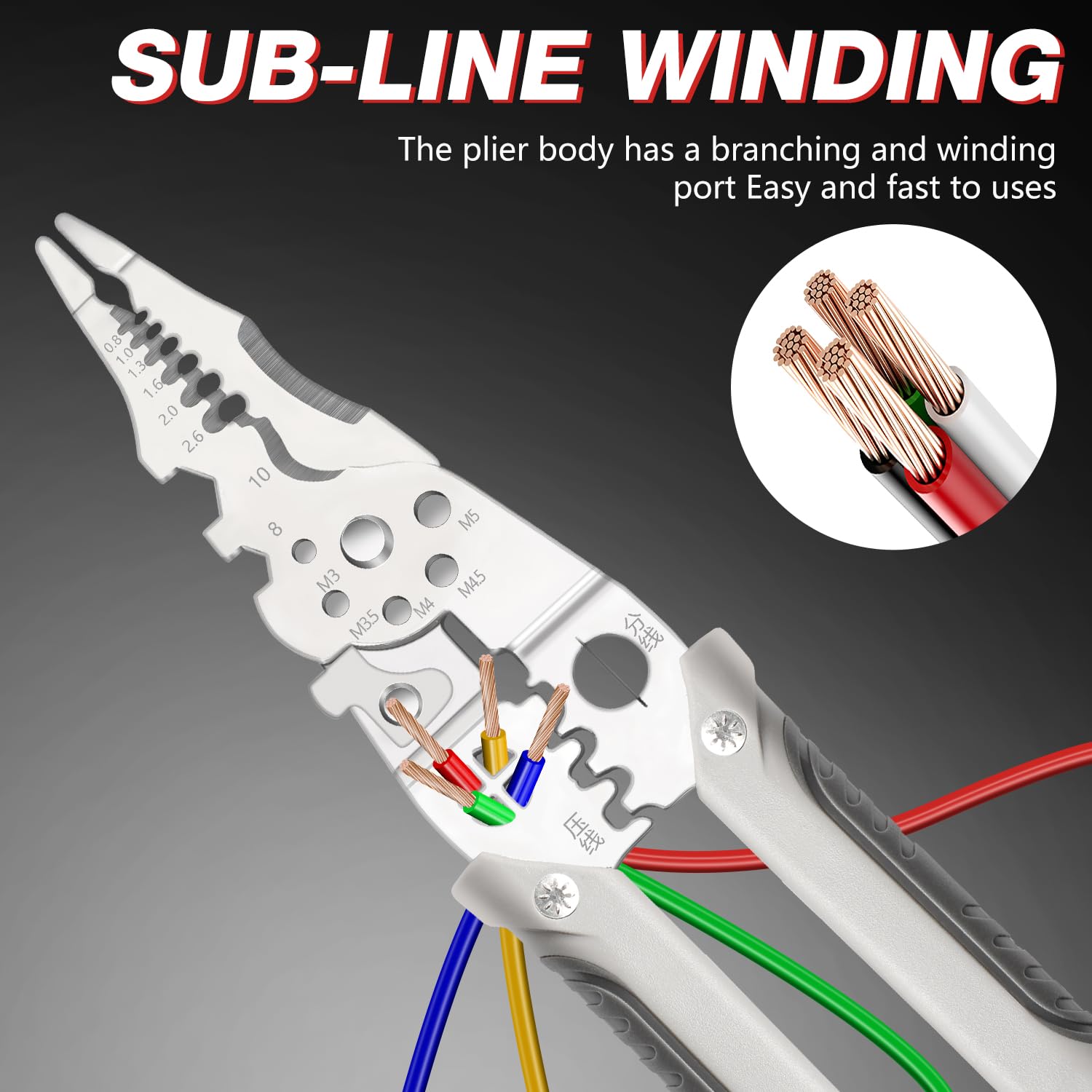 Wire stripper pliers product view